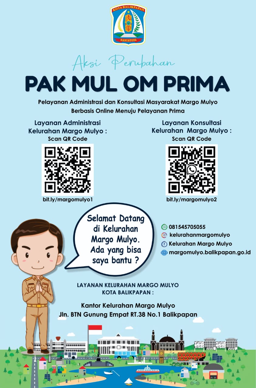 "PAK MUL OM PRIMA" LAYANAN ONLINE MASYARAKAT MARGO MULYO